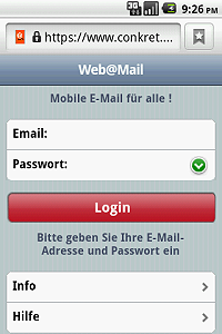 Simple login only with your email address and password