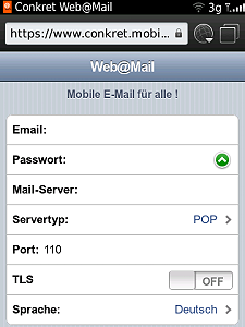 Login into any IMAP and POP3 mailboxes