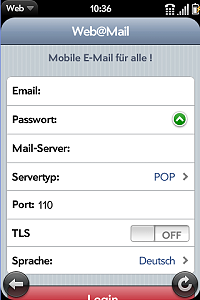 Login into any IMAP and POP3 mailboxes