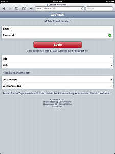 Simple login only with your email address and password