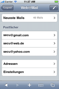 Overview of your Mailboxes